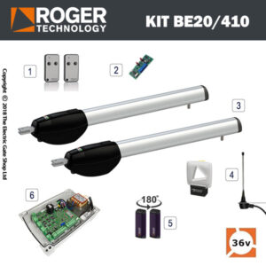 Single Swing Electric Gate Kit (Max Leaf 2m) 24v BRUSHLESS BE20/210 Single Swing Electric Gate Kit (Max Leaf 2m) 24v BRUSHLESS BE20/210