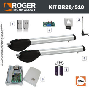BR20/310 24v BRUSHLESS Electric Gate Kit - Double BR20/310 24v BRUSHLESS Electric Gate Kit - Double