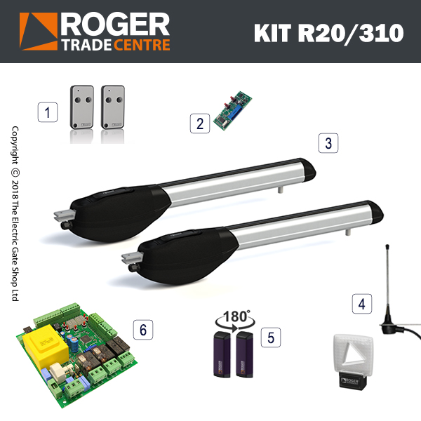 R20/310 Electric Gate Kit - Double R20/310 Electric Gate Kit - Double