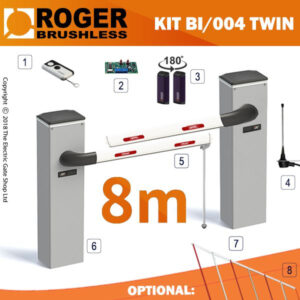Roger Technology Bionik BI/004 36v BRUSHLESS Automatic Barrier Kit 4m (DOUBLE) Roger Technology Bionik BI/004 36v BRUSHLESS Automatic Barrier Kit 4m (DOUBLE)