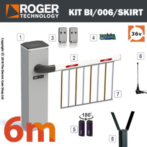 BI/006 36v BRUSHLESS Automatic Barrier Kit with 6m skirt BI/006 36v BRUSHLESS Automatic Barrier Kit with 6m skirt