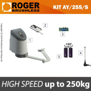 AYRON Series AY/255S 24v BRUSHLESS Electric Gate Kit - Single AYRON Series AY/255S 24v BRUSHLESS Electric Gate Kit - Single