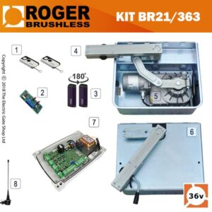 BR21/363 36v BRUSHLESS Underground Gate Kit - Double BR21/363 36v BRUSHLESS Underground Gate Kit - Double